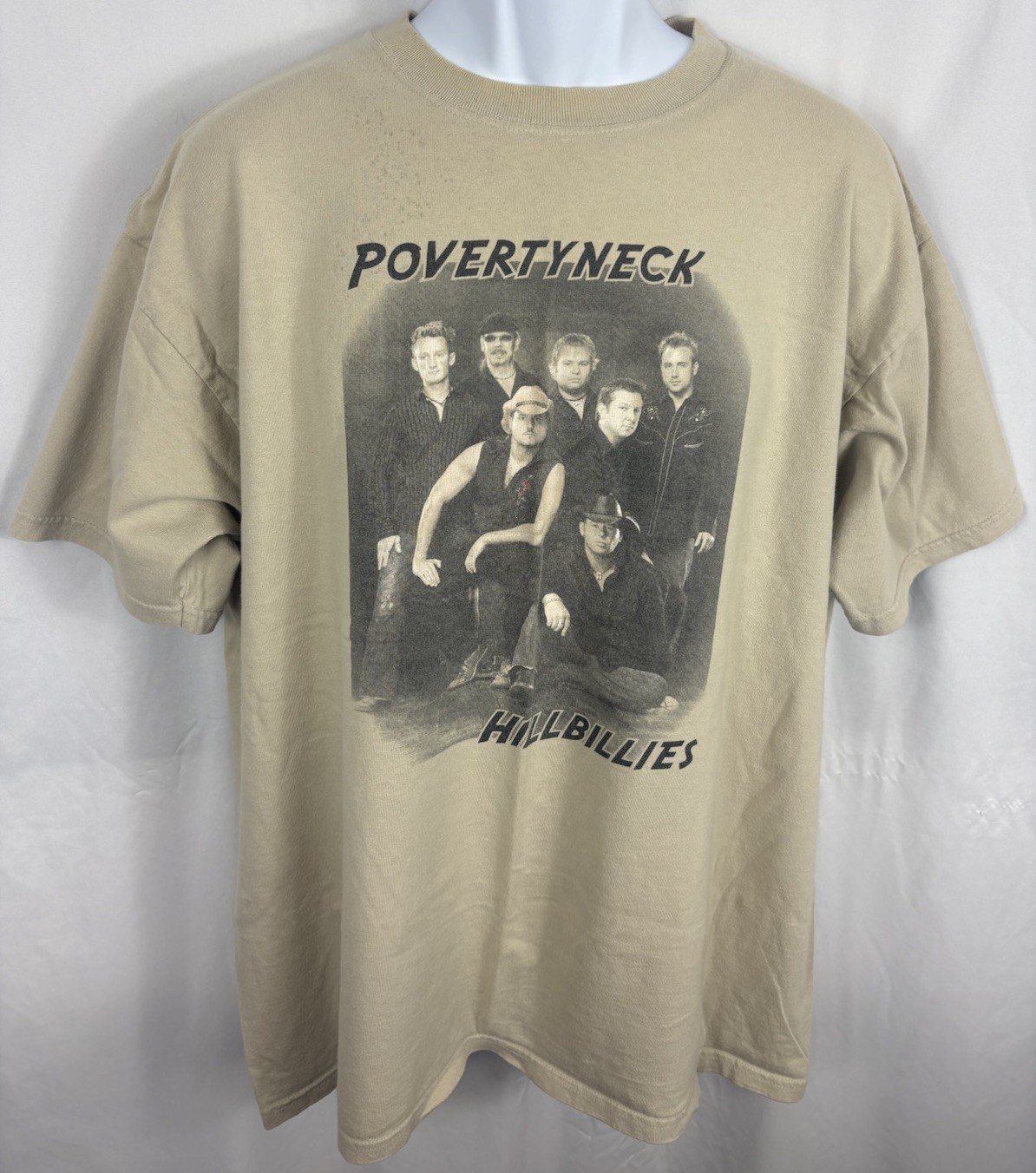 Povertyneck Hillbillies Signed Autograph Double-Sided Tour T-Shirt Size XL