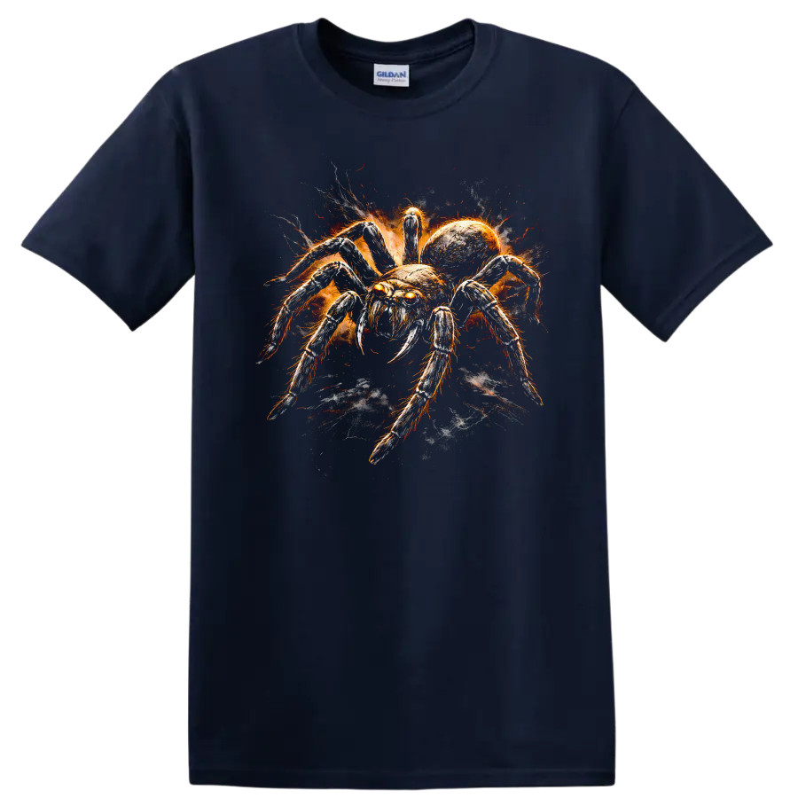 Spider Graphic T Shirt Creepy Monster Design Cool Animal Tee
