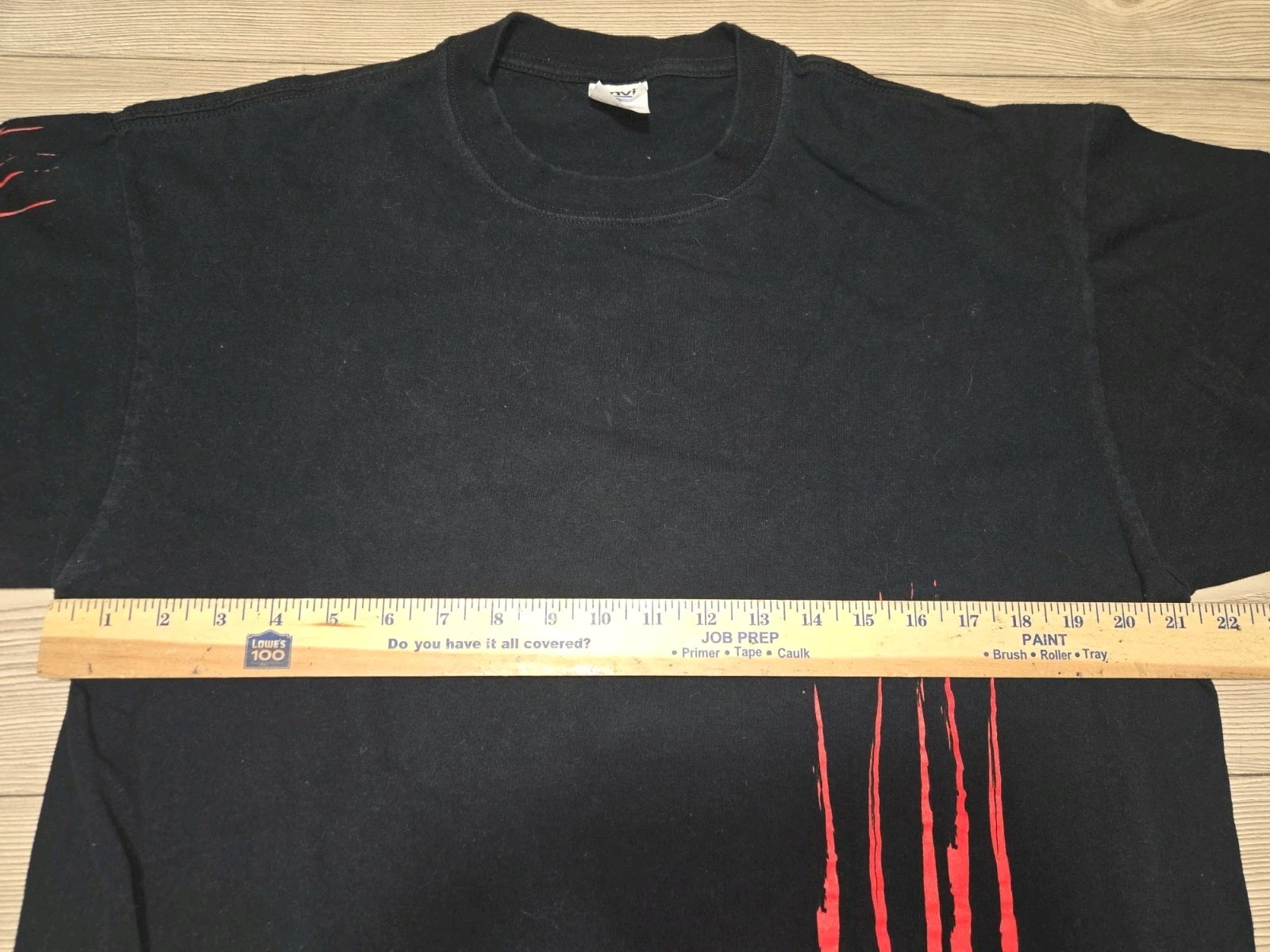 Vintage Anvil Shirt Bloody Hand Dragging Ameristar Casino Mens XL Black Movie