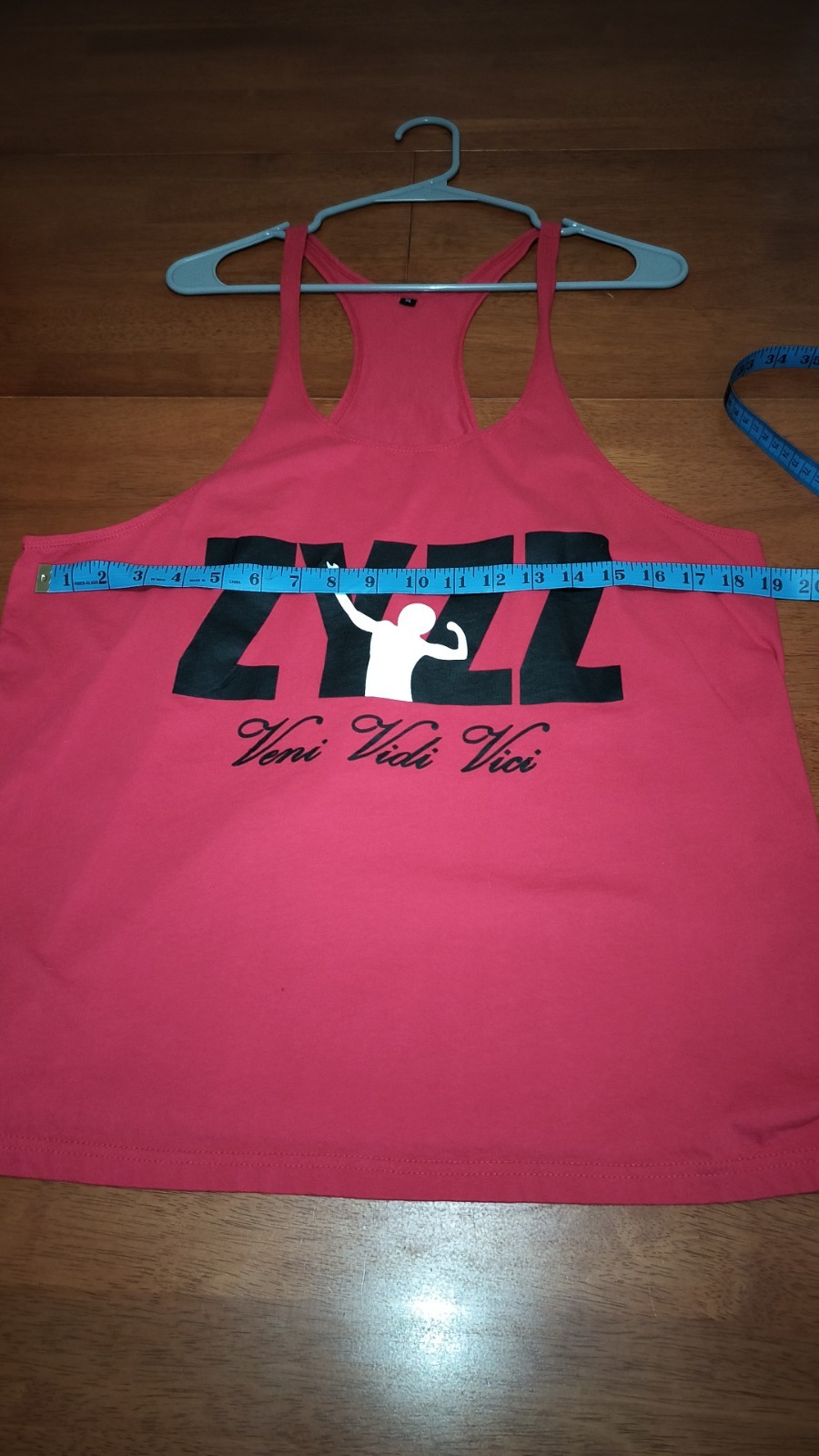 Zyzz Veni Vidi Vici stringer tank Top Extra Large Red