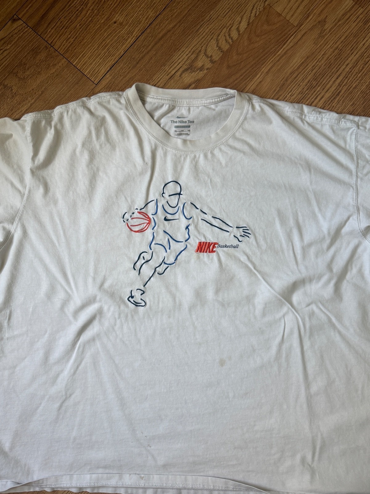Nike Basketball The Nike Tee White Graphic T-Shirt Size XL