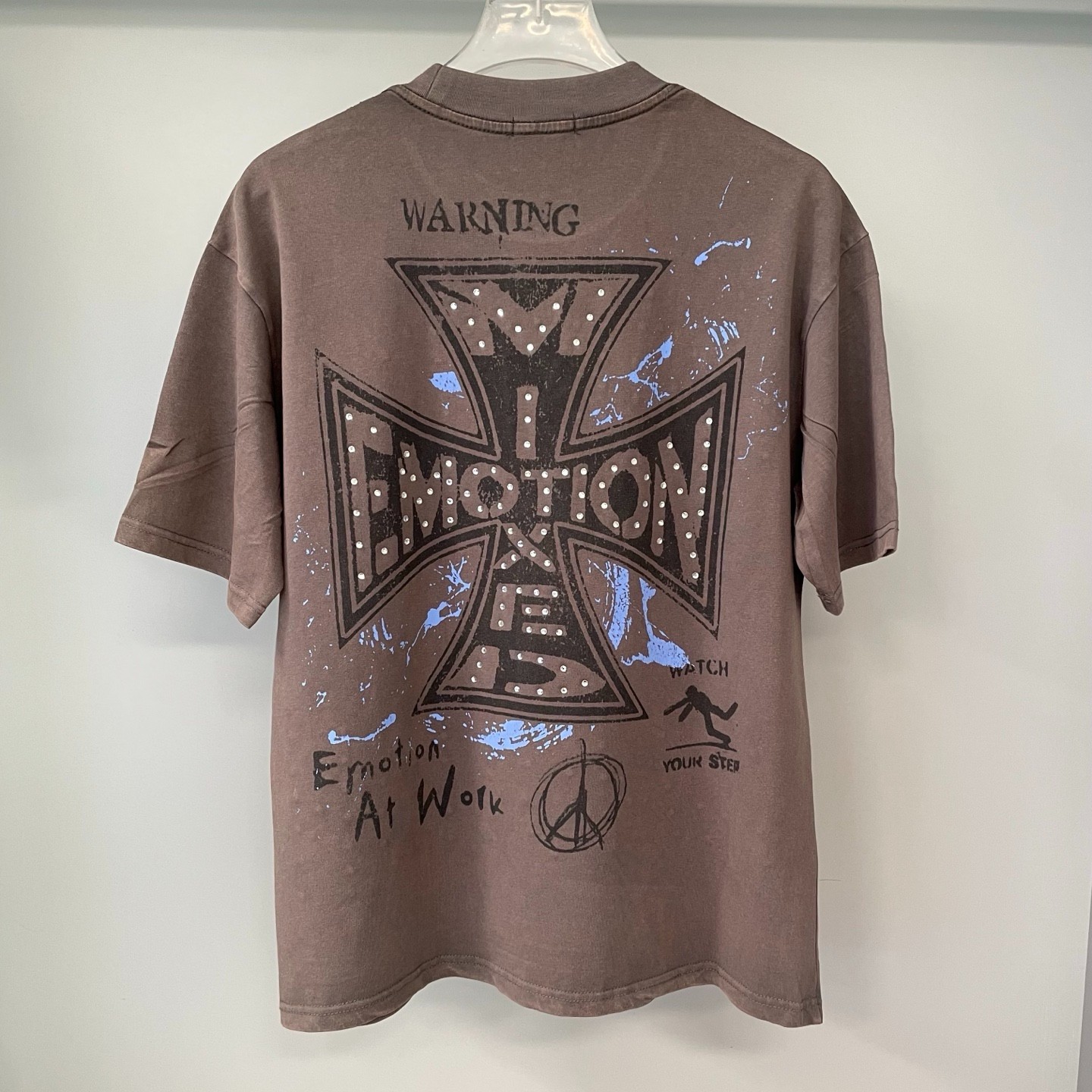 Tee Mixed emotions tshirt Brown S-M-L-XL