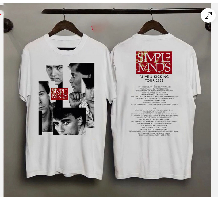 HOT!!! Simple Minds Merch Alive And Kicking Tour 2025 T-Shirt, S to 5XL