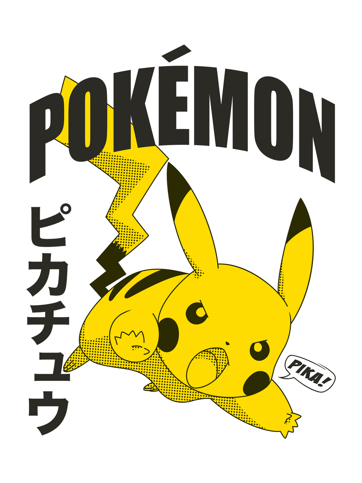 Pokemon Pikachu Pika Men’s T-Shirt, White