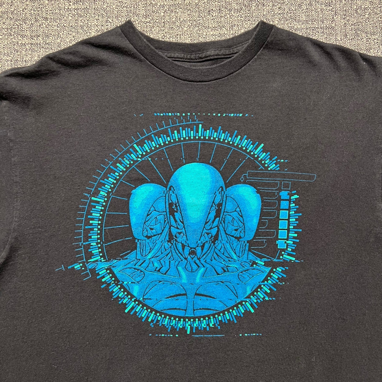Westworld HBO Promo T Shirt Mens Large L Black Blue Drone Host Cyberpunk Sci Fi