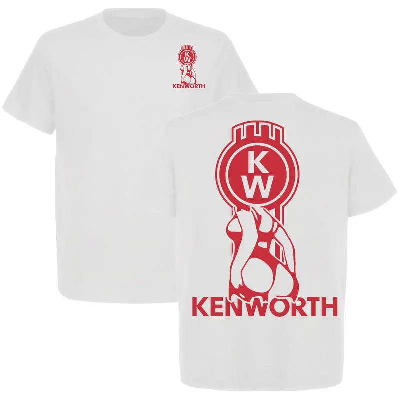 Kenworth Curves Tee, Sexy Pin-Up Logo Trucker Shirt, Kenworth Shirt. Truck Life