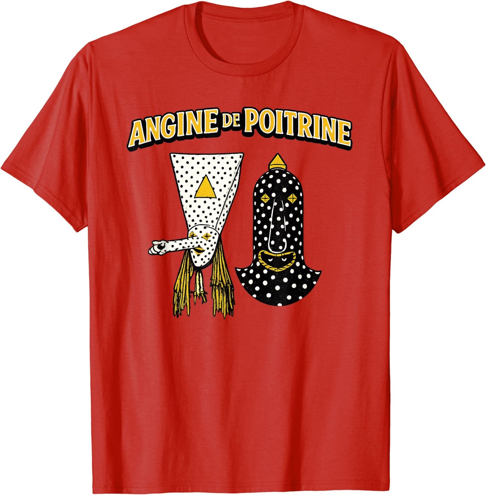 Angine De Poitrine Band Tee Vintage Music Fans Masked T-Shirt