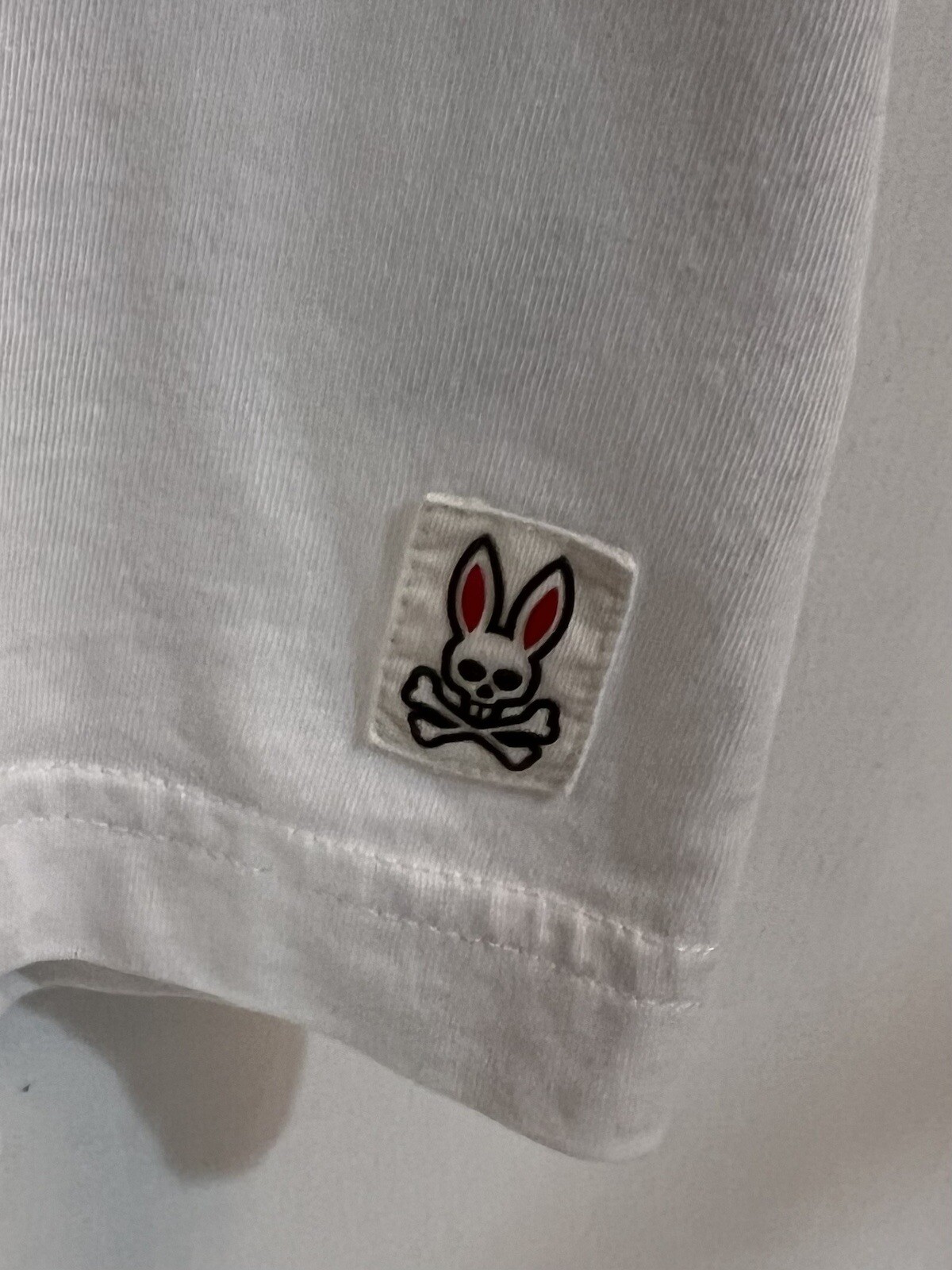 Psycho Bunny Shirt Mens 9 Pink White Ombre Colorblock Logo Print Crewneck Cotton