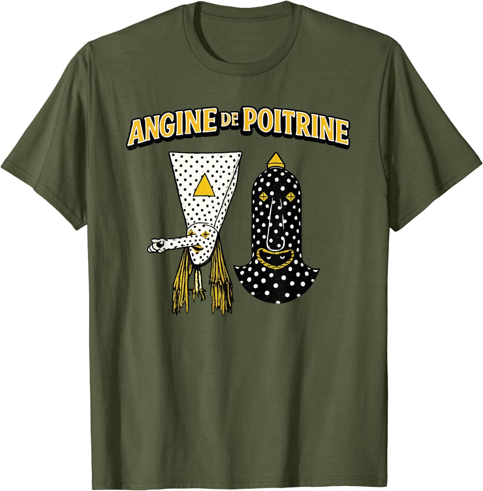 Angine De Poitrine Band Tee Vintage Music Fans Masked T-Shirt