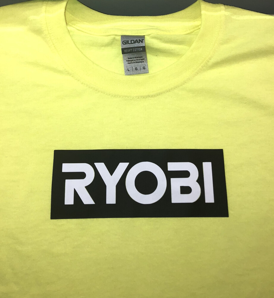 Ryobi T-shirt custom with Home Depot logo (S-2XL)