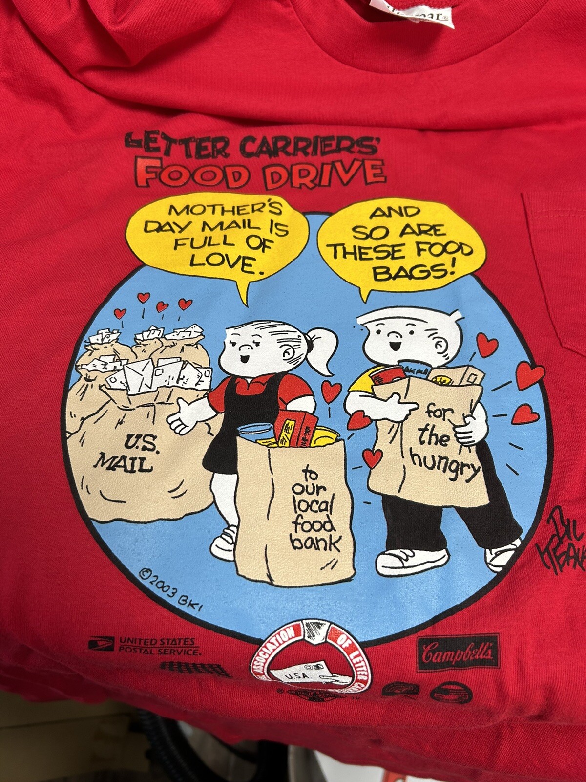 Vintage Labor Union US Mail Carriers Lifewear Unite T-Shirt Adult Size XL New