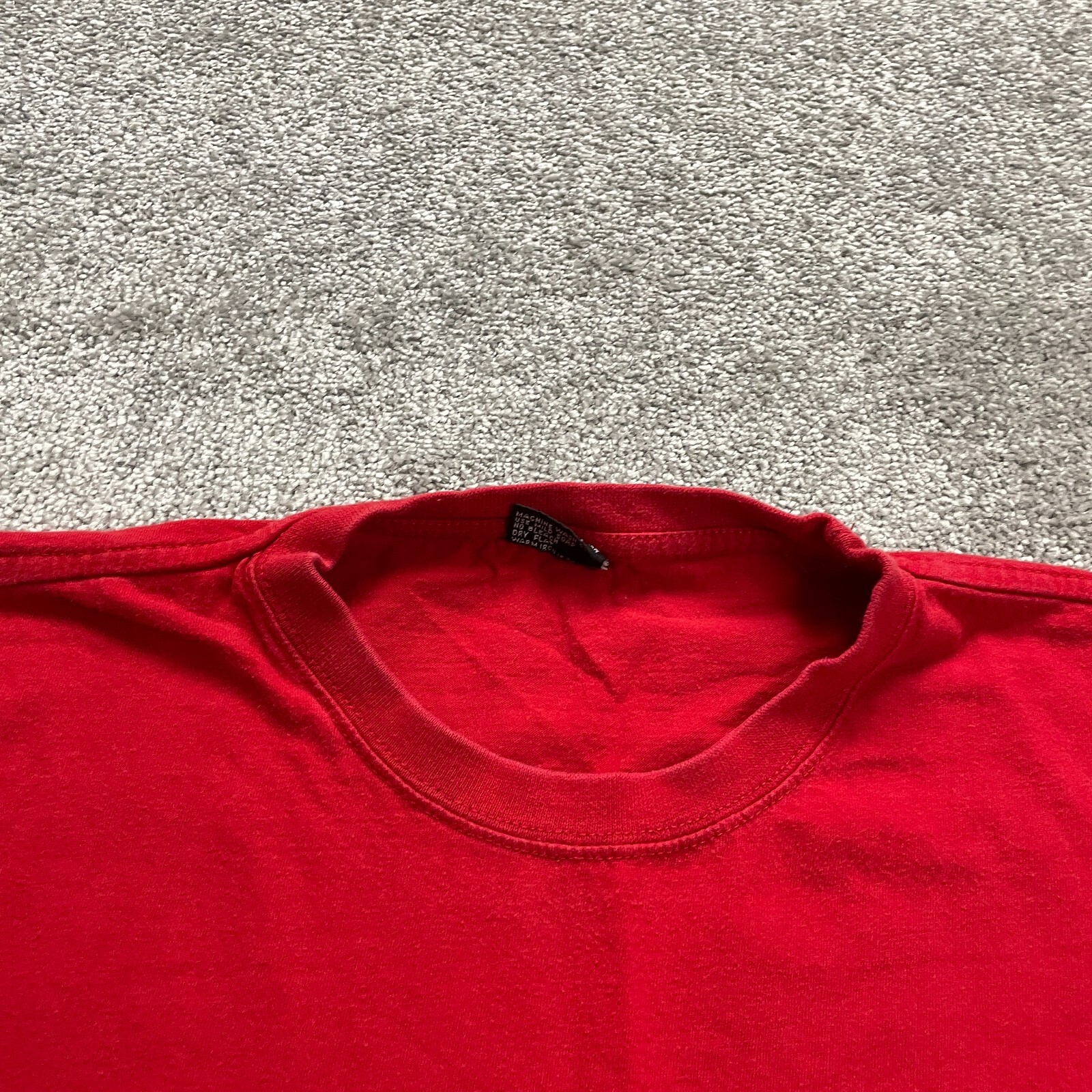 Gemrock Basic Tee T-Shirt Mens 3XL Red Crew Neck Short Sleeve Cotton Casual Top