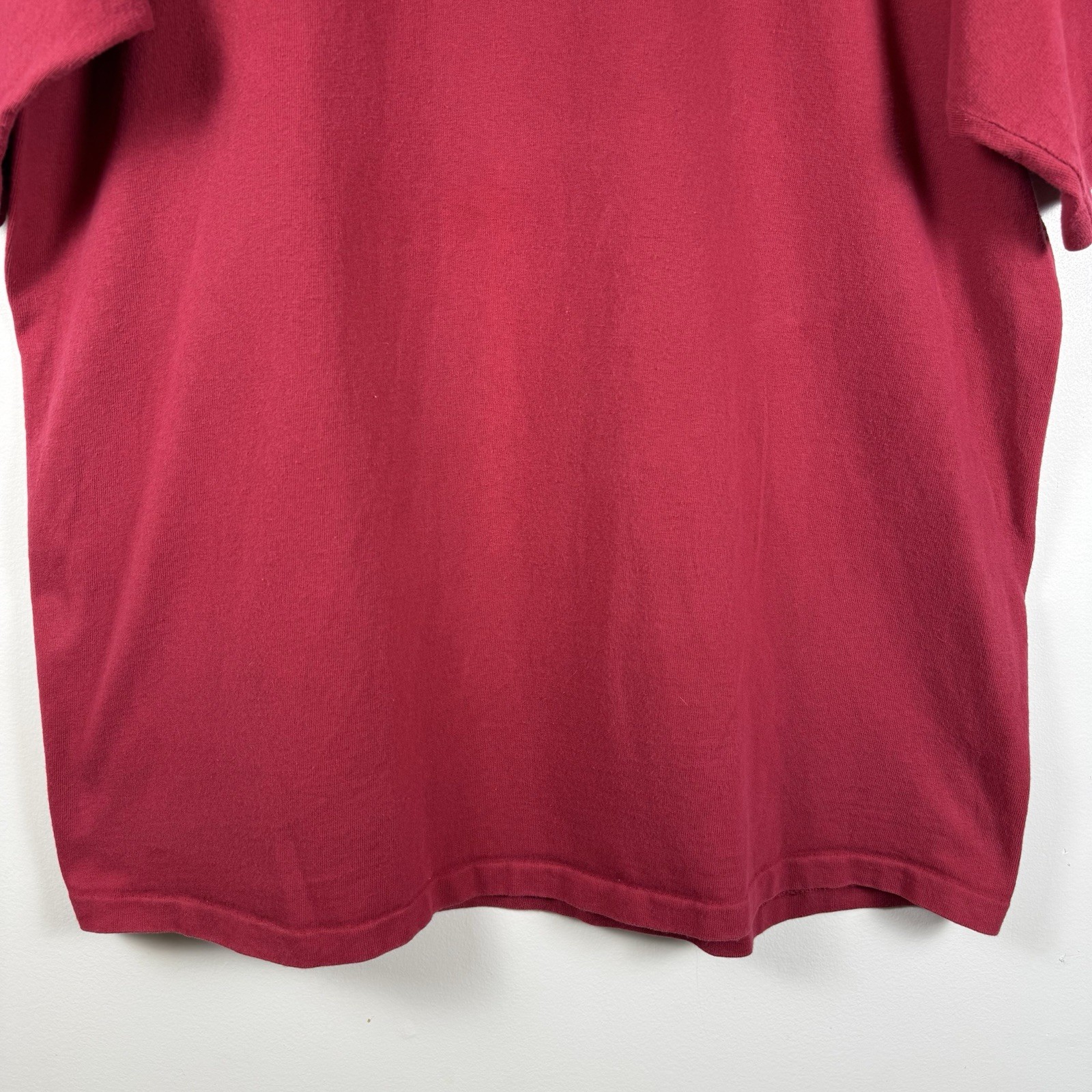 VTG Alabama Crimson Tide Gothic Embroidered Single Stitch Tshirt Size XL Red USA