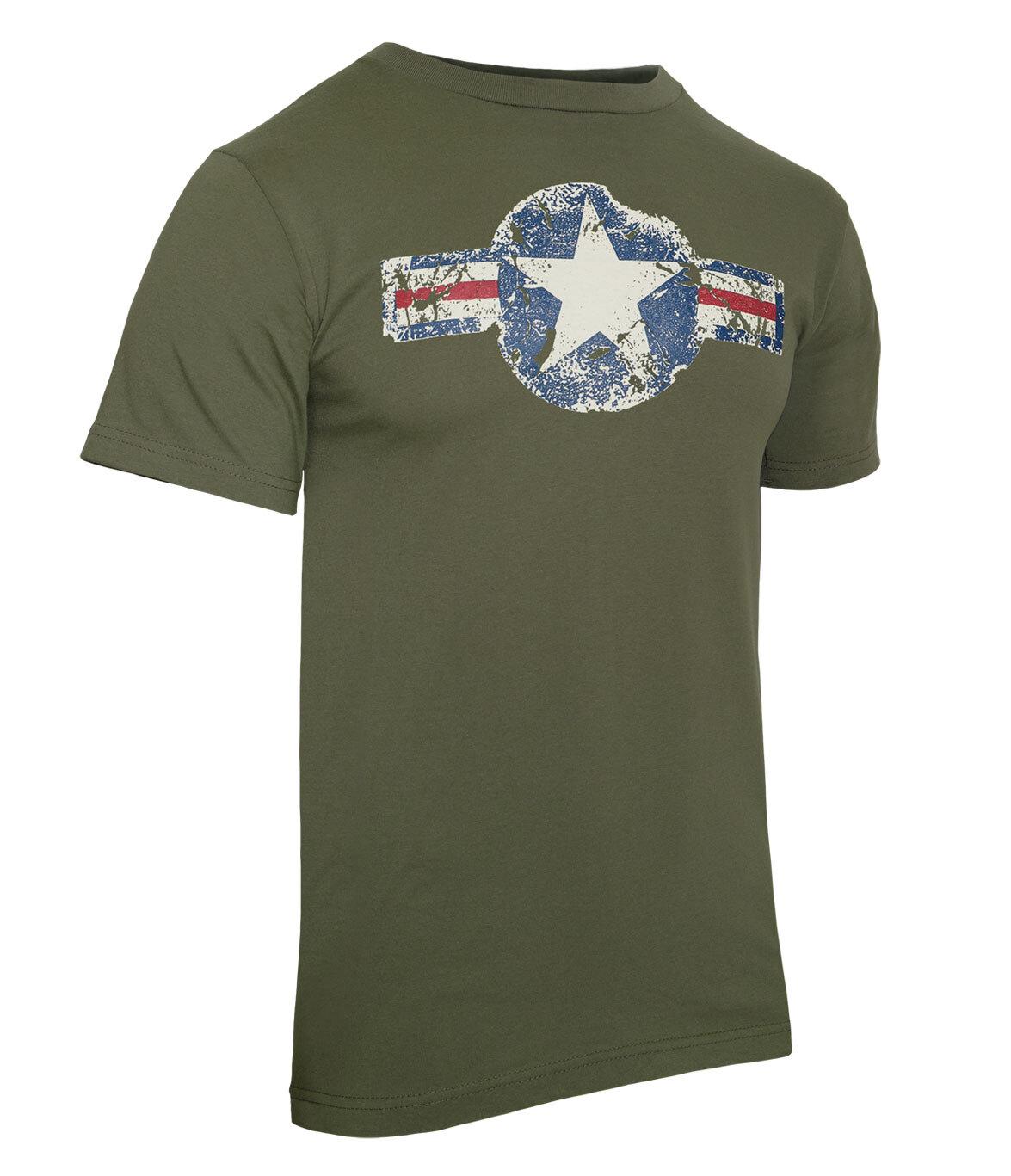 Vintage Army Air Corp Olive Drab T-Shirt Retro OD Tee Shirt