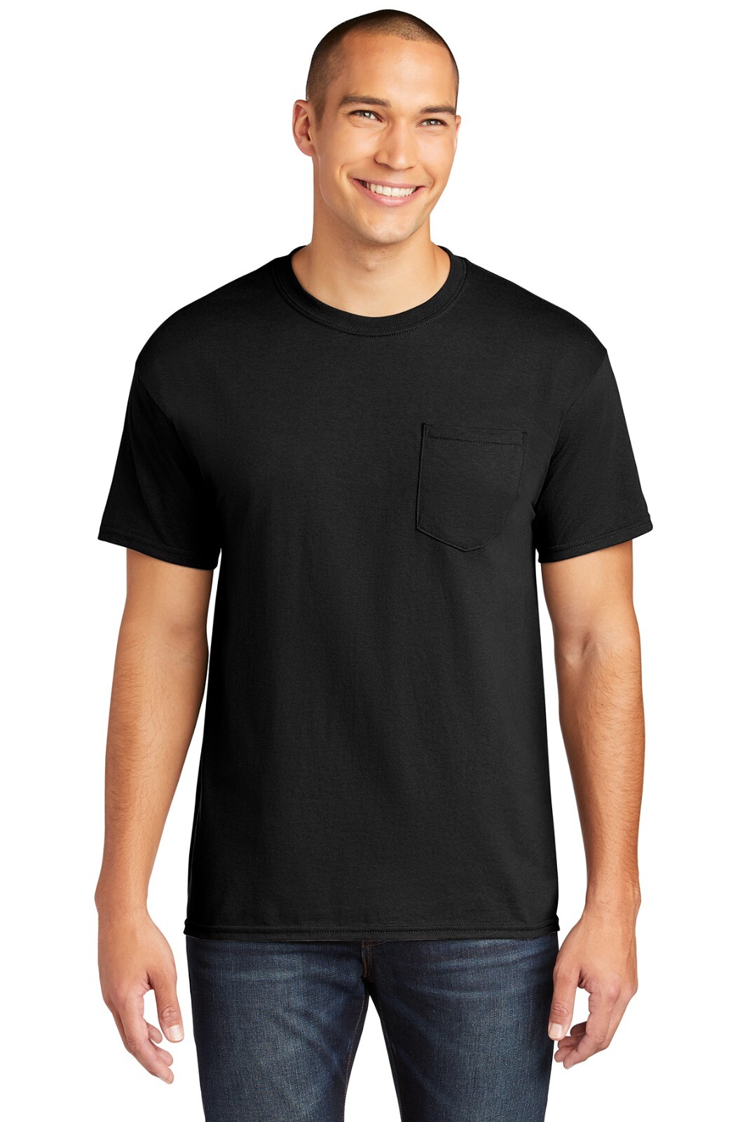Pack Of 3 Gildan 5300 Mens Short Sleeve Heavy Cotton Stylish Pocket T-Shirt