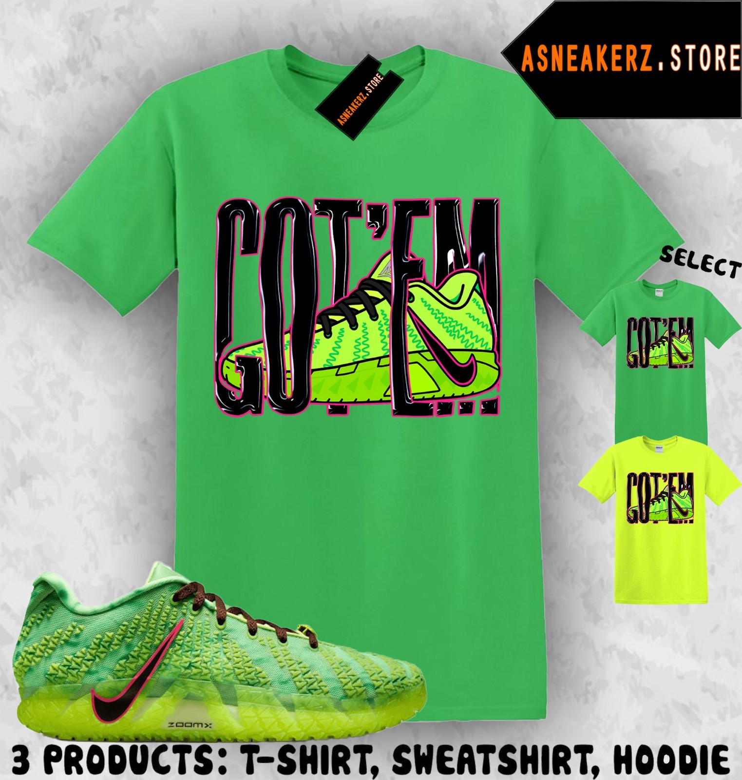 Shirt Matching Ja 3 Zombie Spooky Season Match Sneaker Wiggling Got ‘Em T-Shirt