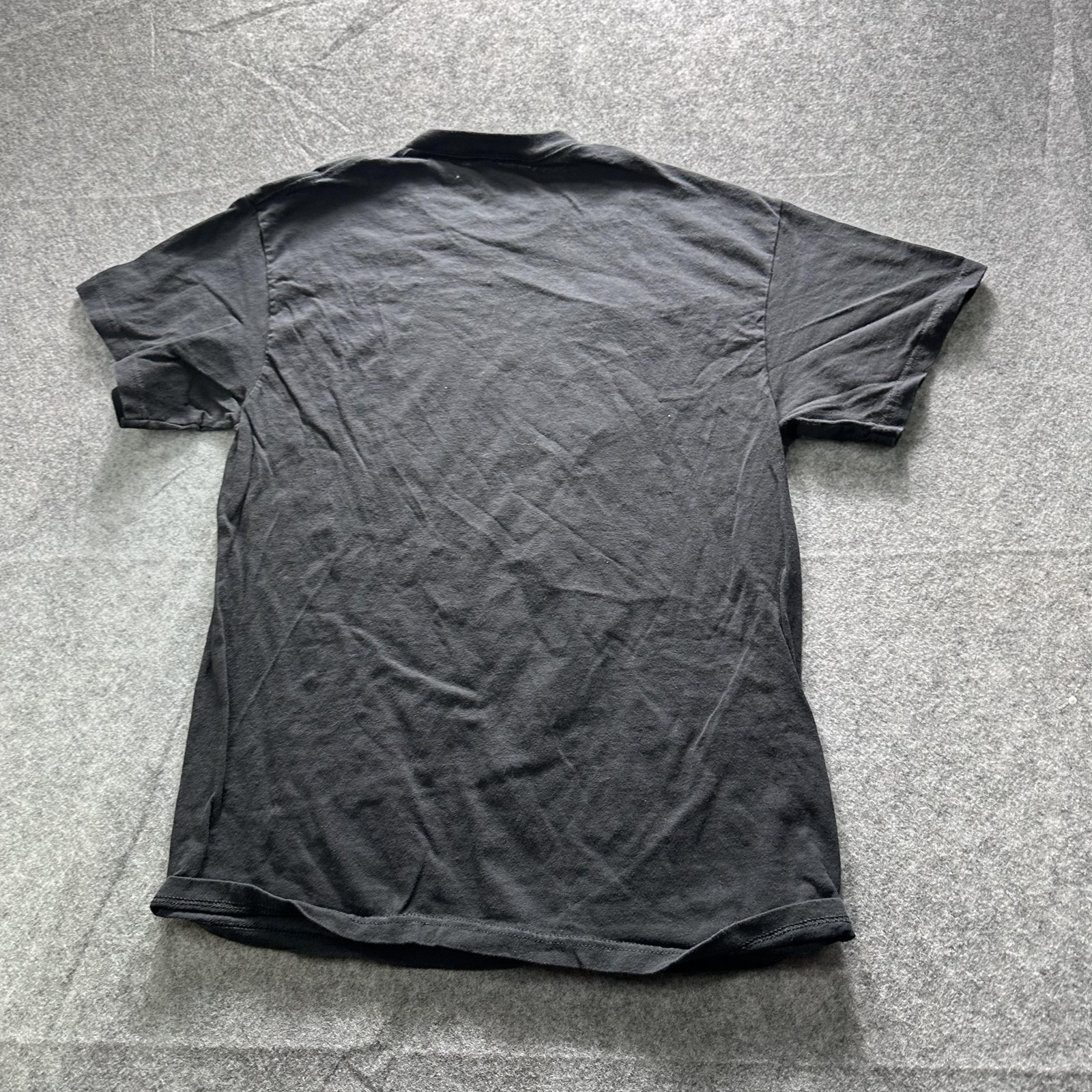 Ink Inc Shirt Mens Large Black Allover Guitar Graphic Tee Music Rock Print