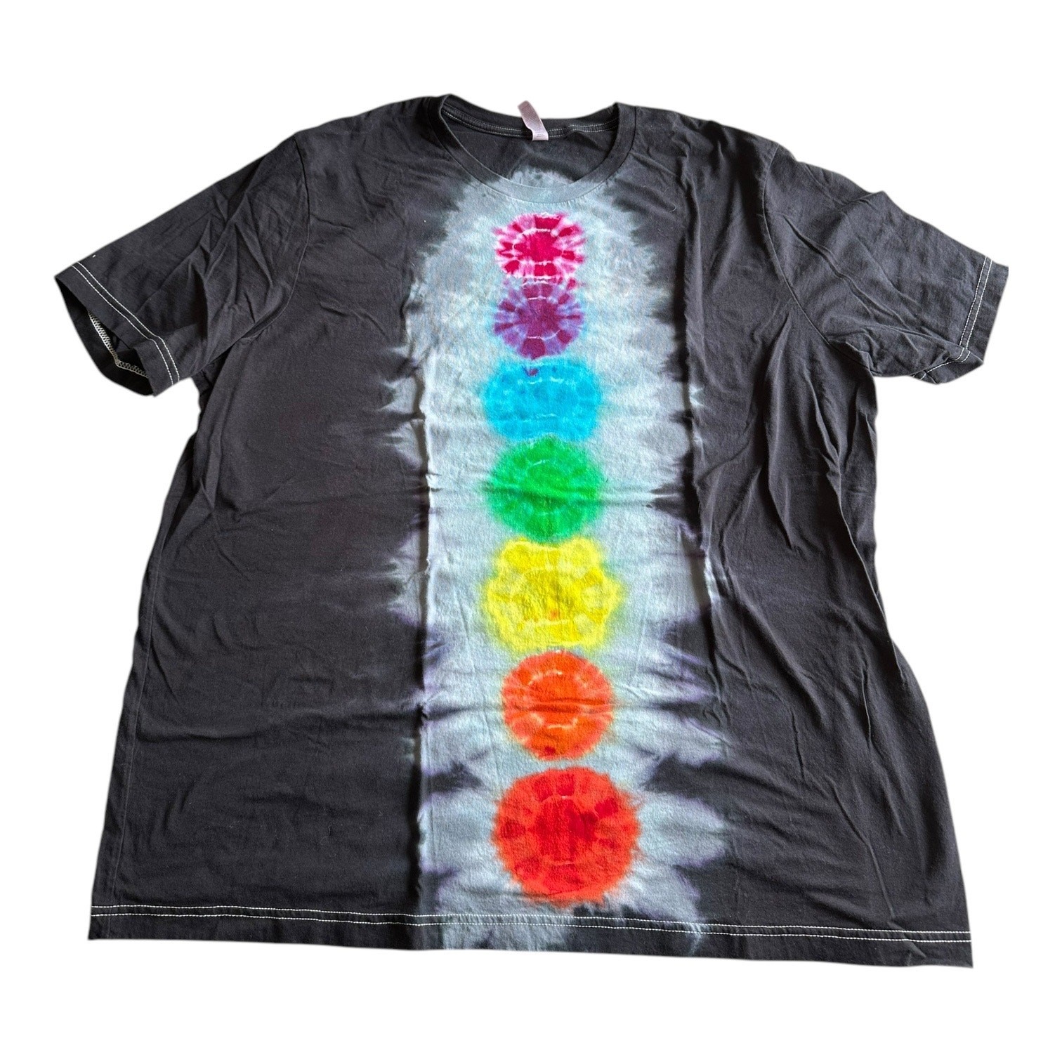 Mens Shirt Size 3XL Handmade Tie Dye Chakra Retro Classic Hippie Unisex Gift NEW