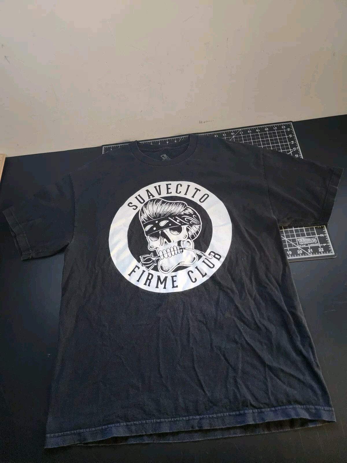 Suavecito Shirt Men’s Size XL Black Traditional Art Firme Club Graphic Print