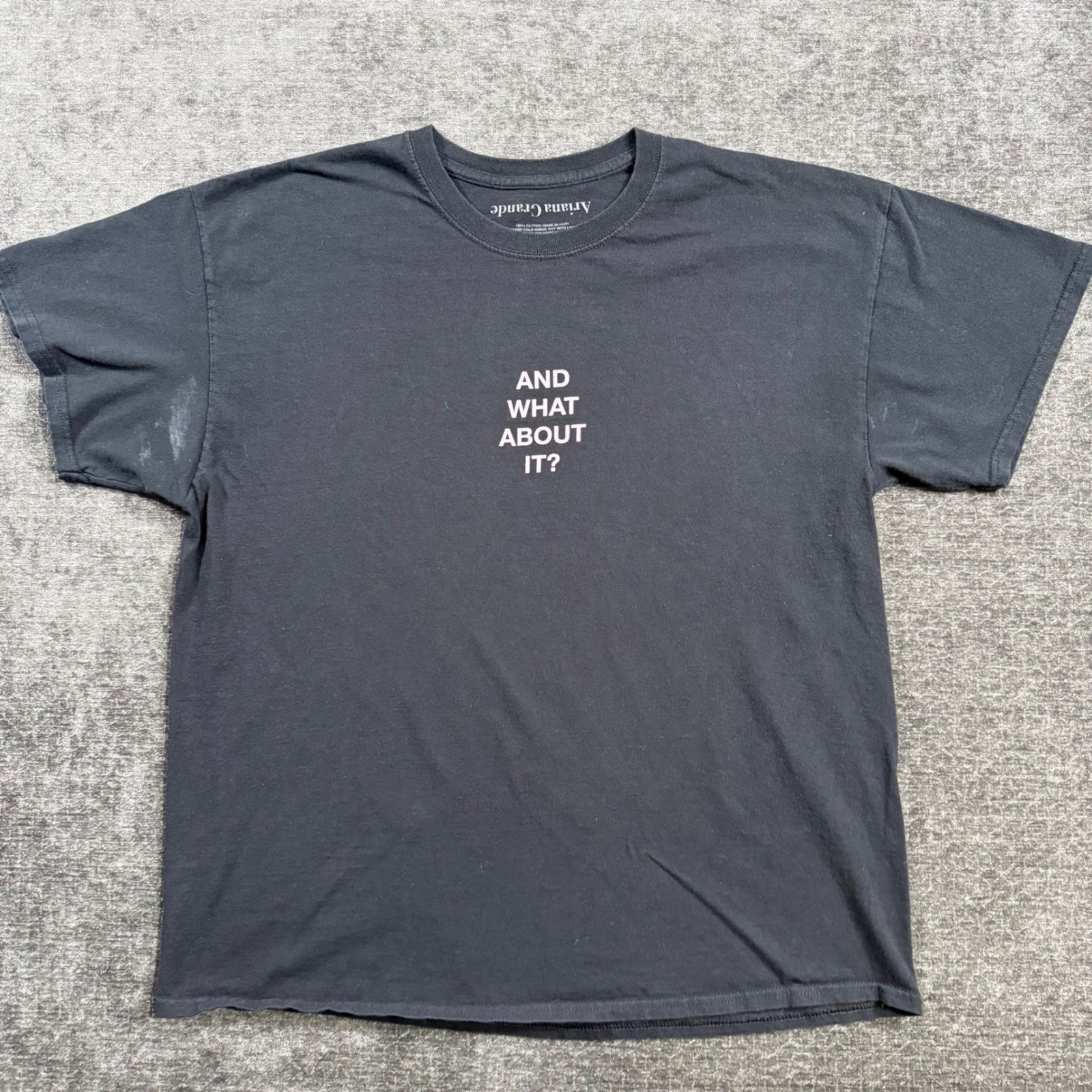 Ariana Grande Sweetener 2018 Album Tracklist T-Shirt Black Size XL Merch