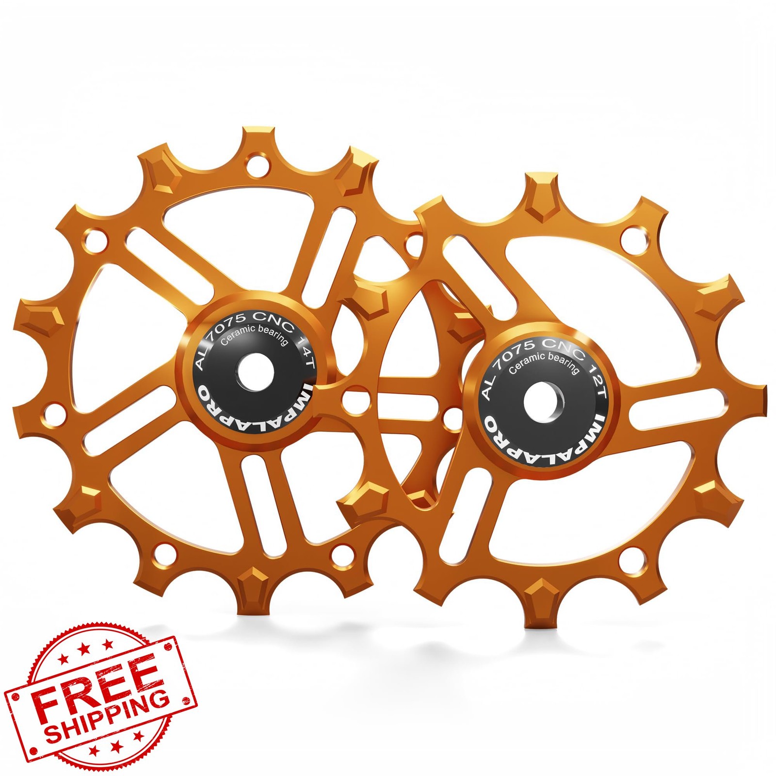 IMPALAPRO Jockey Wheels 12T-14T Orange