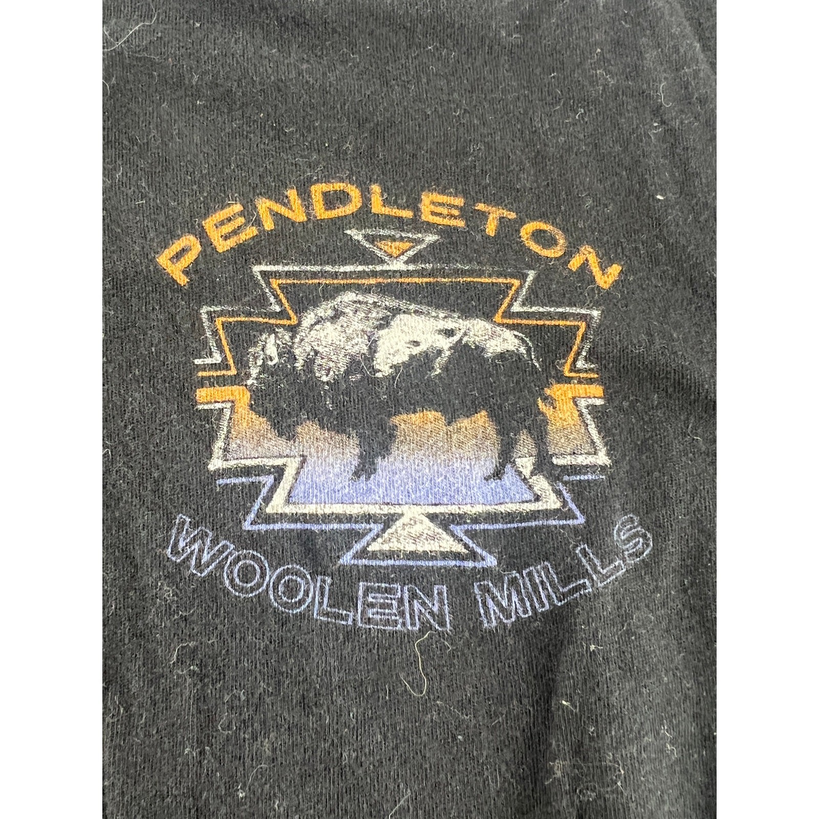 Pendleton Tshirt Adult Large Black Sportswear Preppy Casual Lounge Pullover