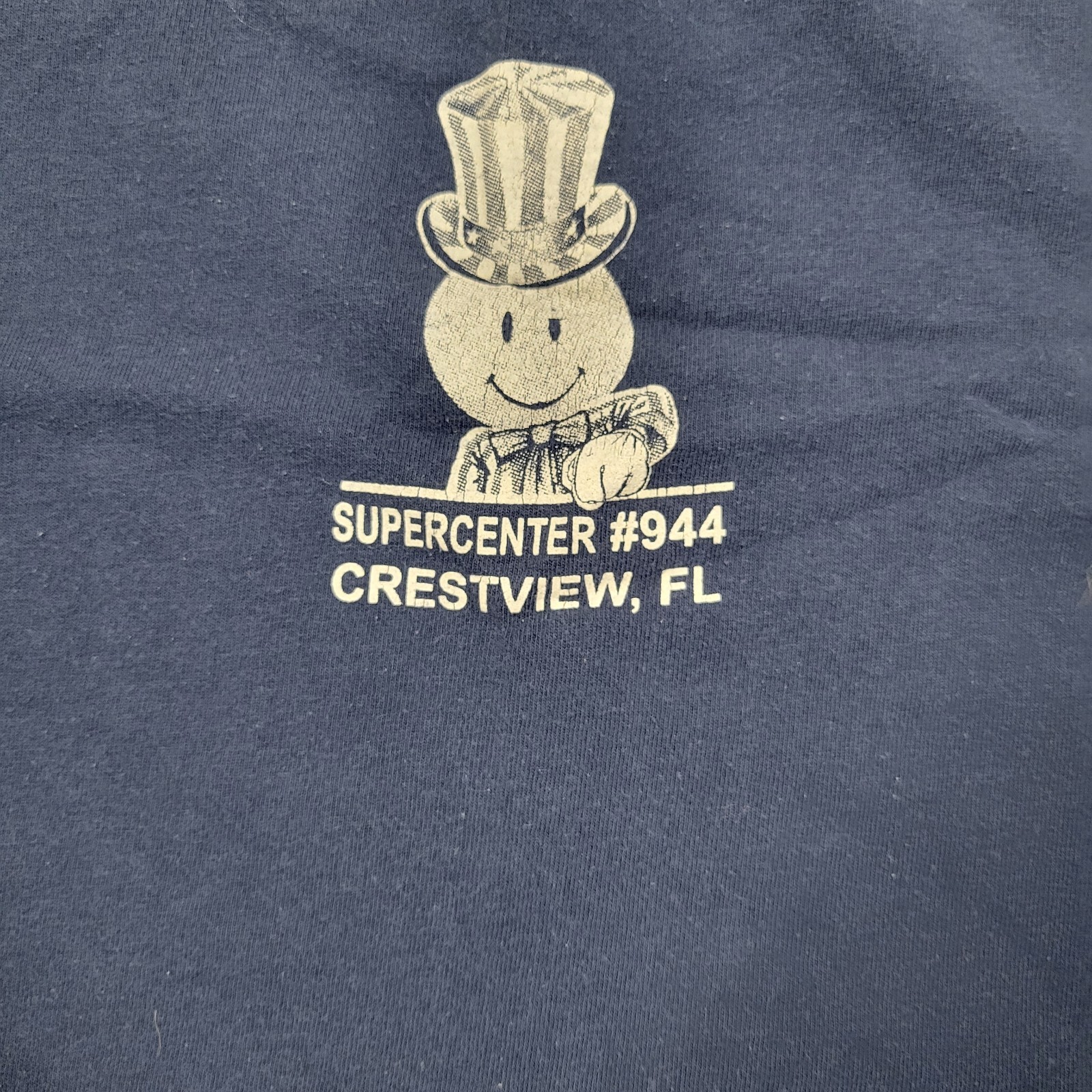 VTG Wal-Mart Smiley Uncle Sam “I Want To Help You” Hanes T Shirt Store 944 Sz 3X
