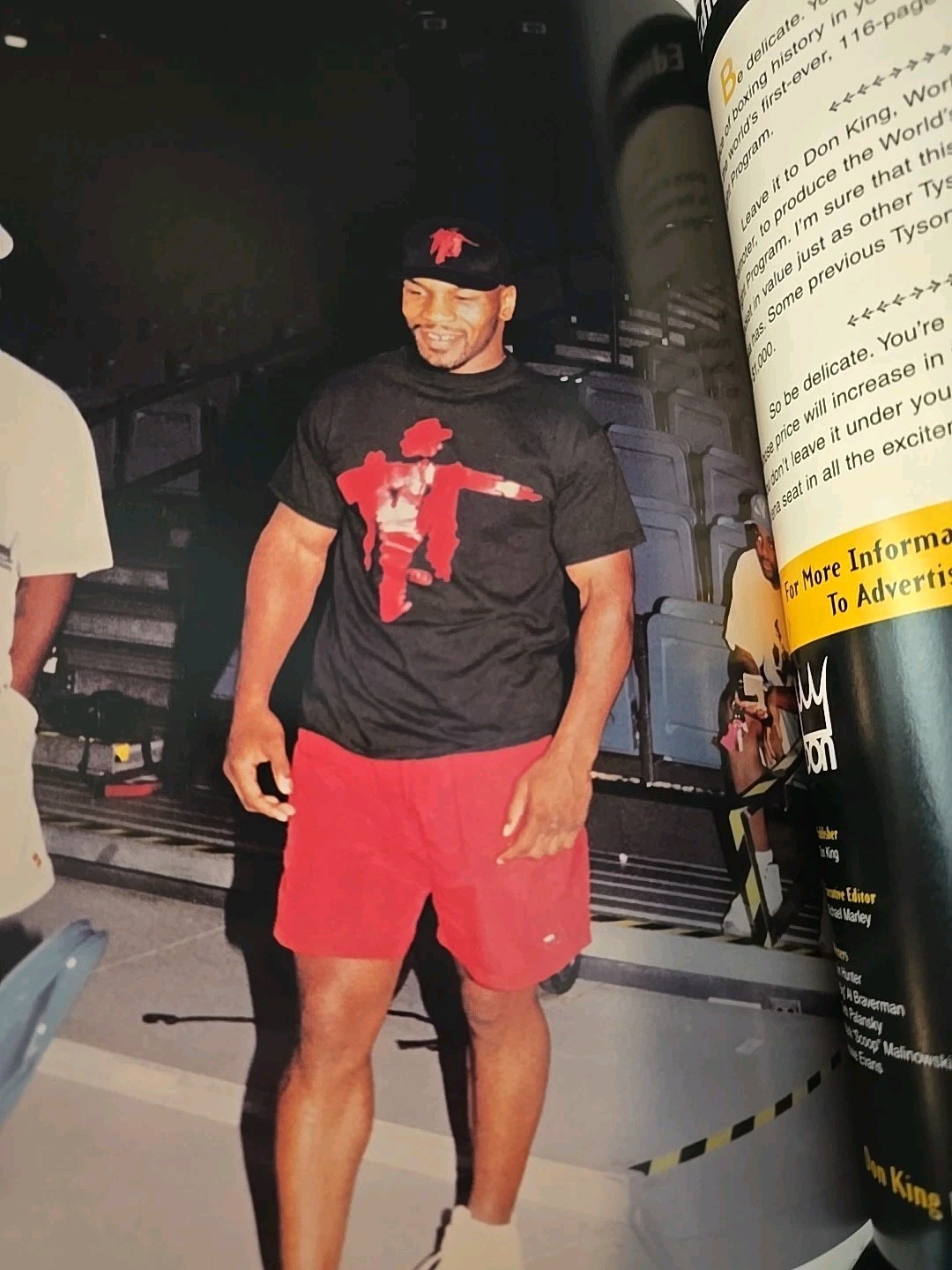 IRON THE OTHER SIDE OF Mike TYSON BOXING Black T SHIRT DEAD STOCK SAMURAI RARE M
