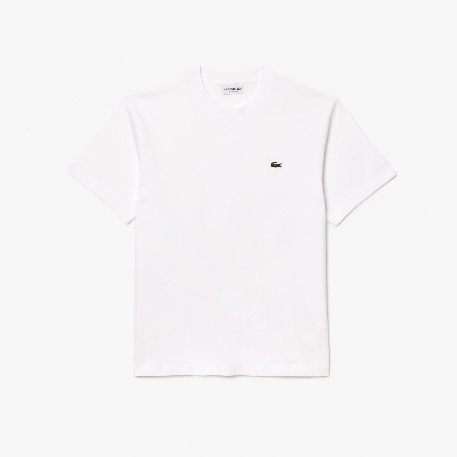 🔵Lacoste – Men’s Classic Fit TH7318 White Cotton T-Shirt New SS25
