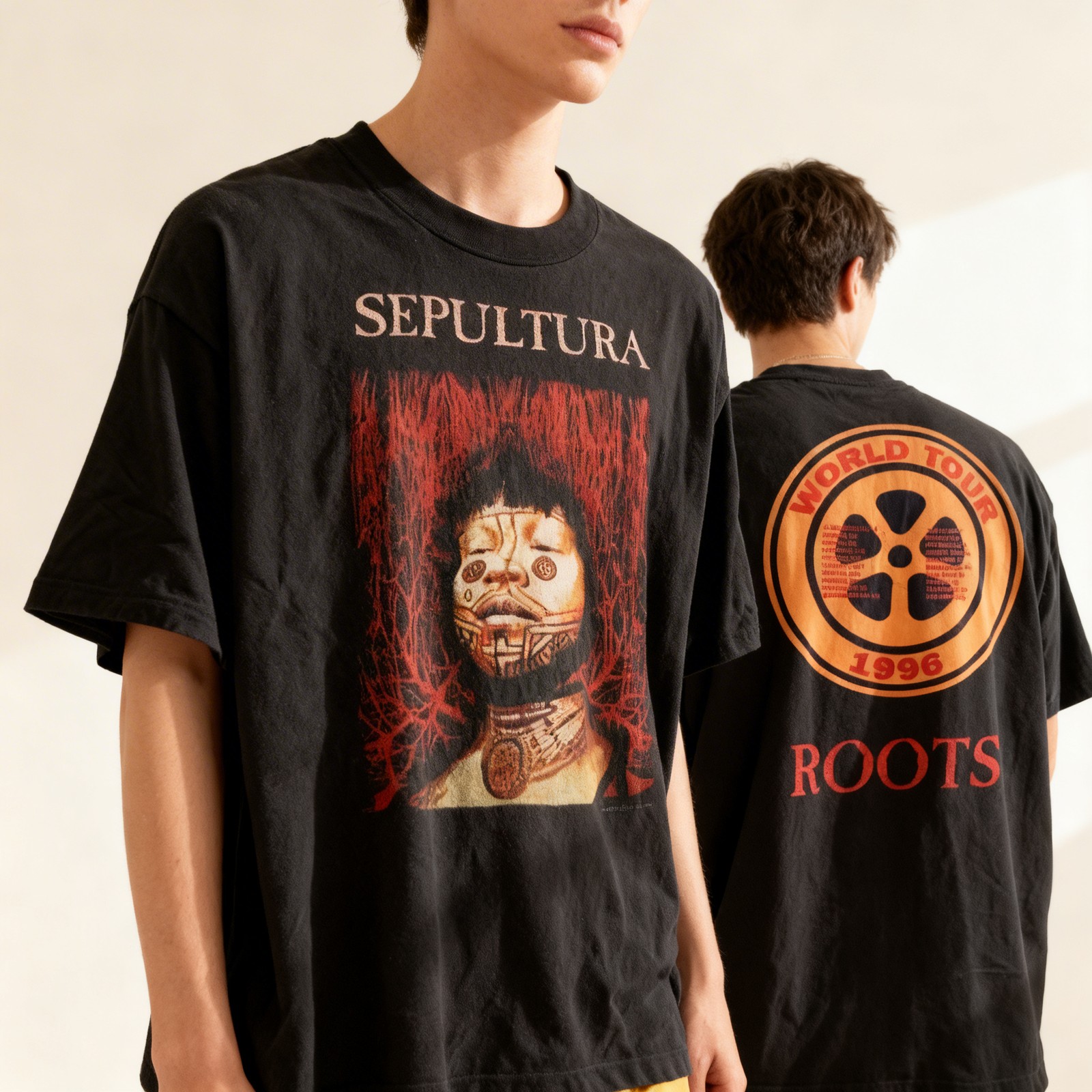 Vintage 1996 Sepultura Roots World Tour T-Shirt, Sepultura T-Shirt, Sepultura