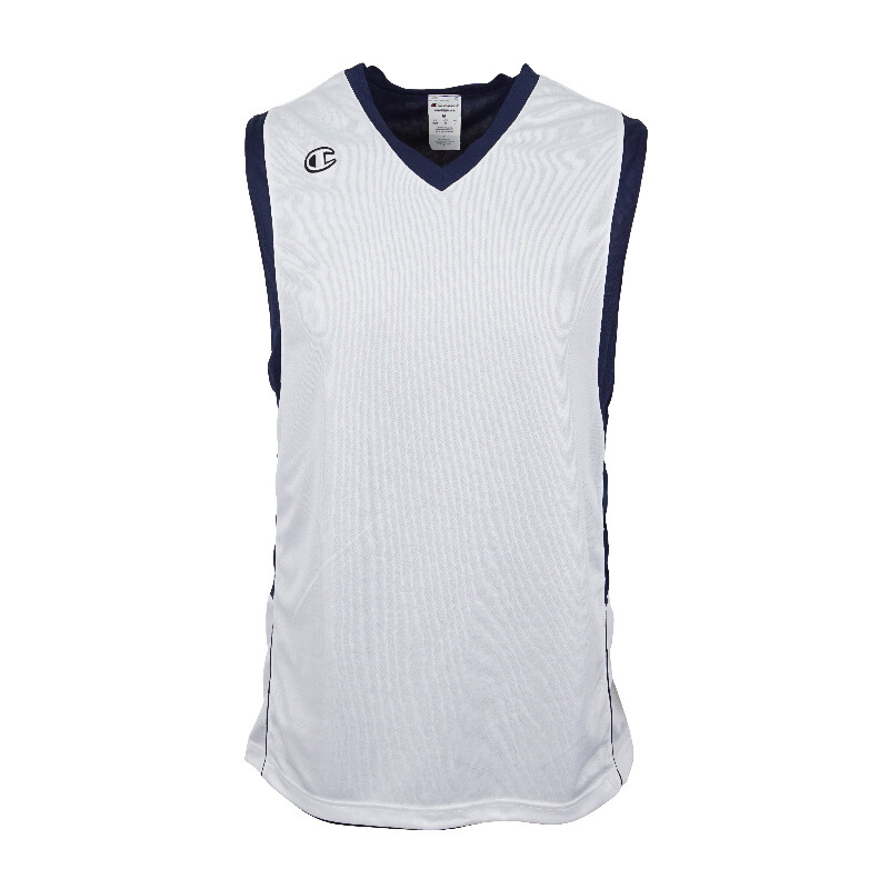 CHAMPION PERFORMANCE MENS V NECK ATHLETIC REVERSIBLE TANK WINE WHITE