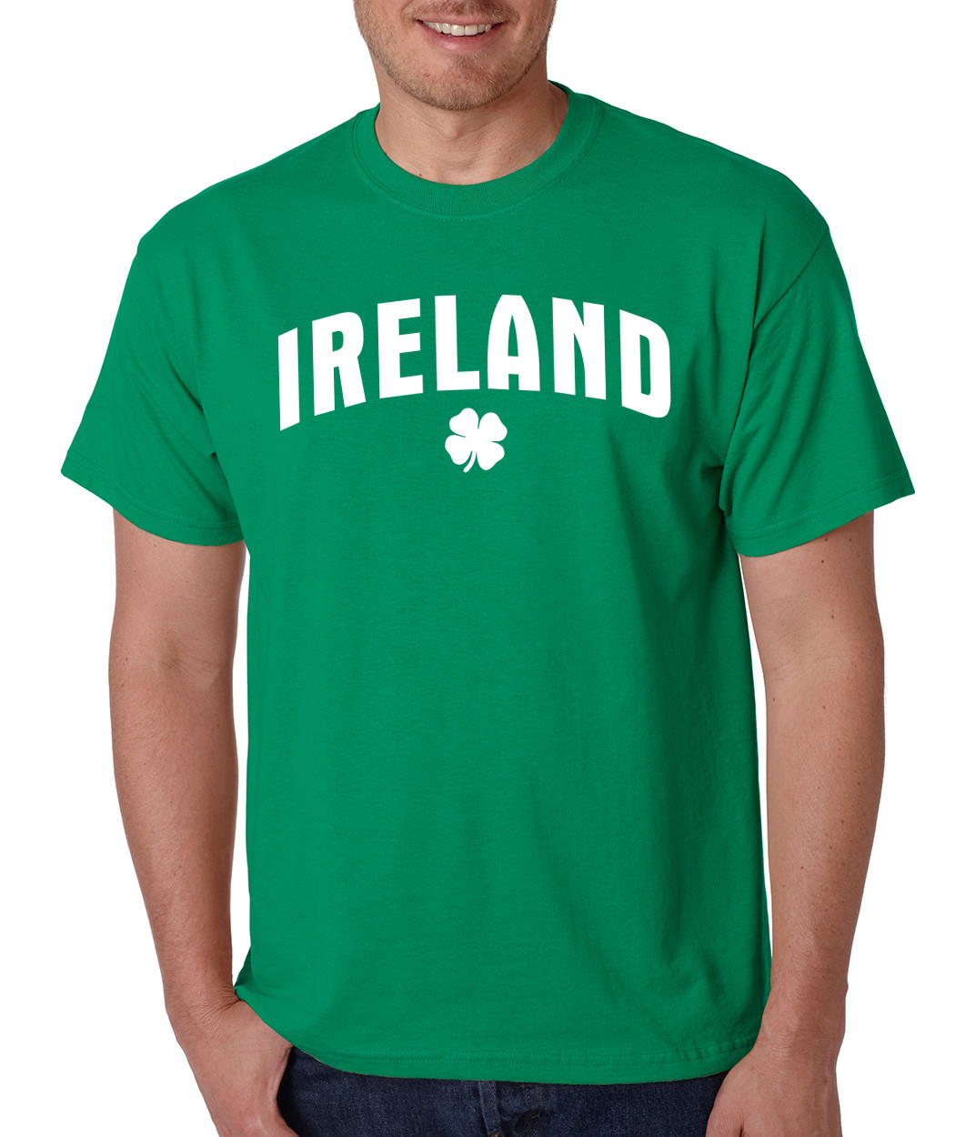 IRELAND clover Saint Patrick’s Day proud Irish party gift crew neck T-Shirt