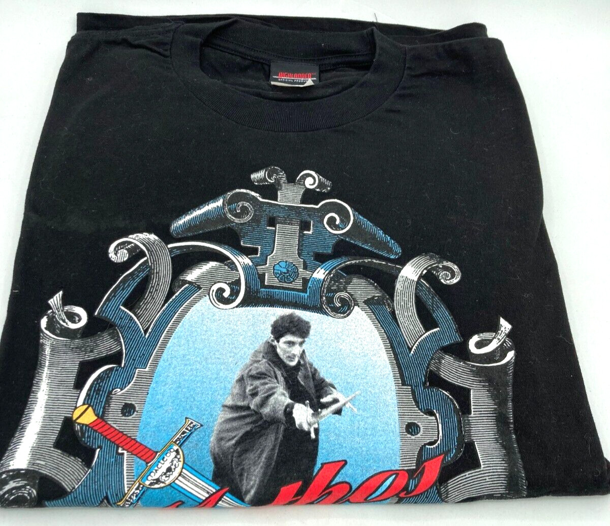 Vintage 1996 Official Highlander TV Show Promo T-Shirt XL VTG USA Methos NEW