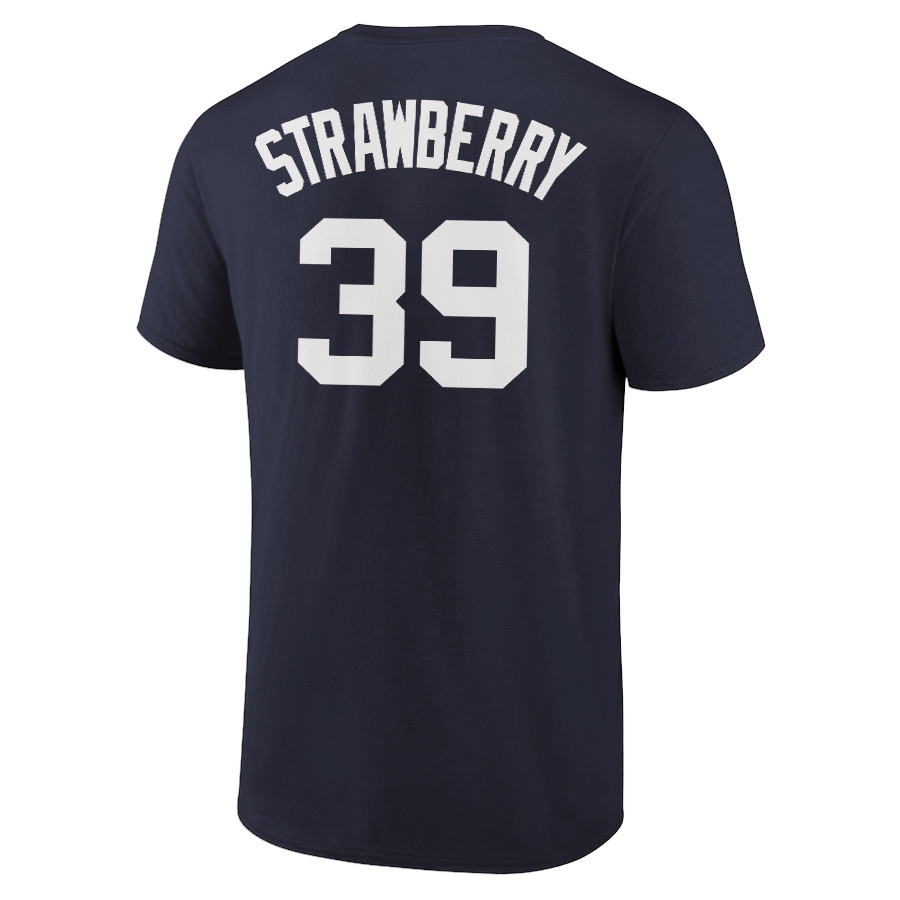 Darryl Strawberry T-Shirt New York Yankees Player Name & Number Soft Jersey Tee