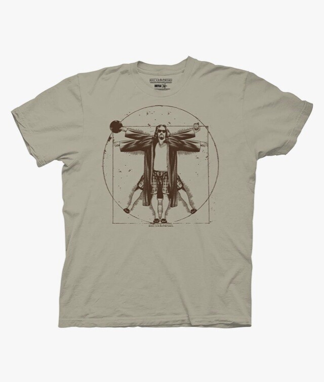 Ripple Junction Adult Unisex The Big Lebowski Vitruvian T-shirt Small New