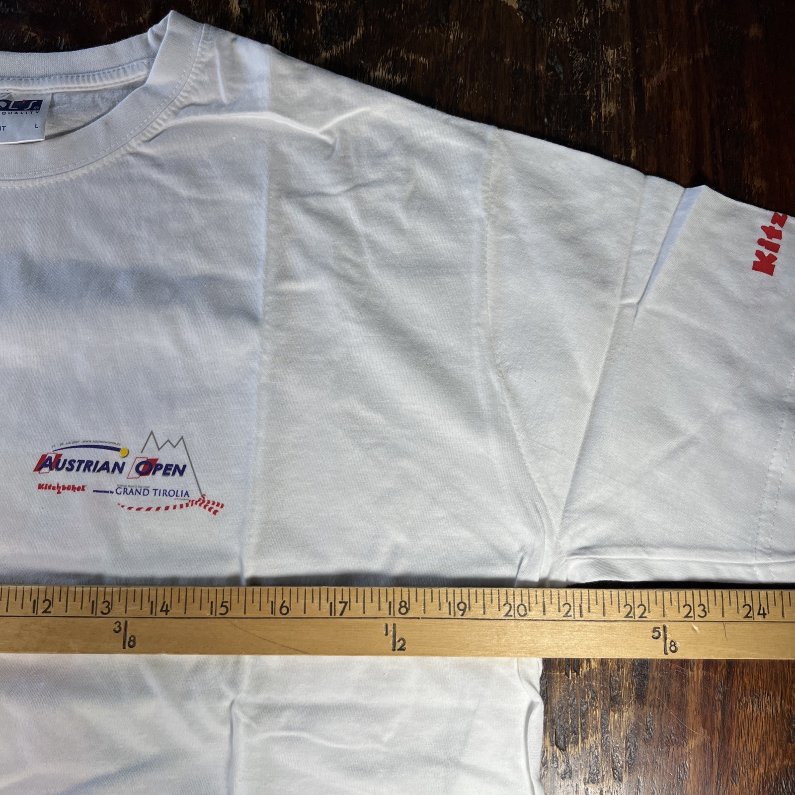 Austrian Open T Shirt Kitzbuhel Austria Size L 100% Cotton SOL’S Regent Size Leg