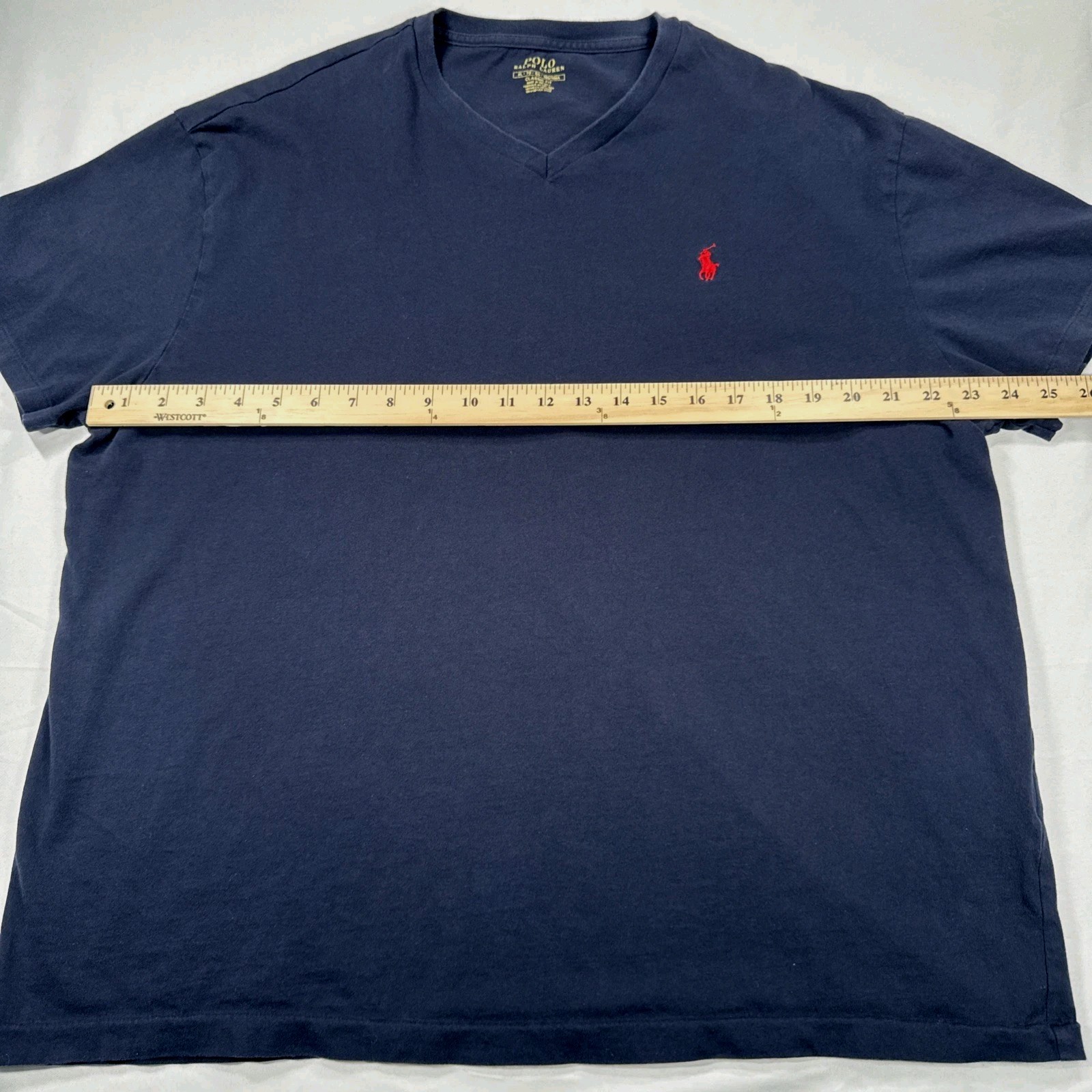 Polo Ralph Lauren v-neck t-shirt mens Size XL Blue