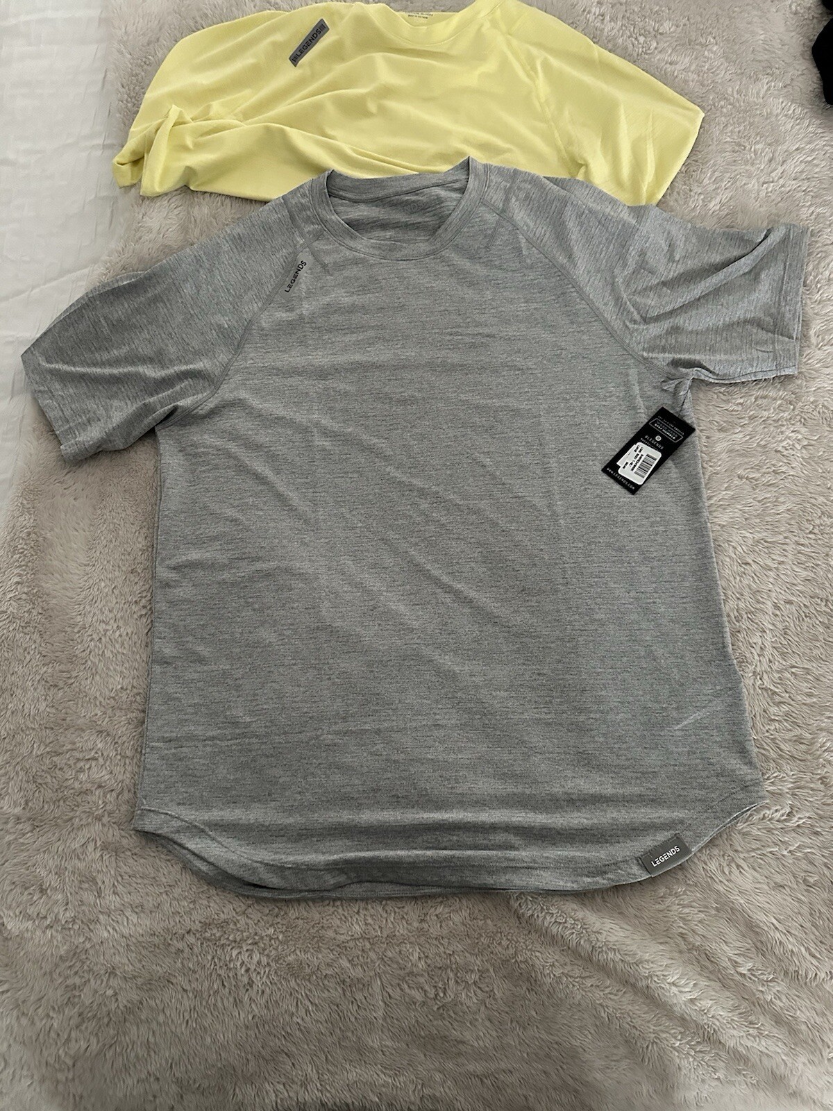 MENS LARGE ⛓️NEW Legends Enzo Athletic Fit Performance Gym Shirt T-Shirt Workout