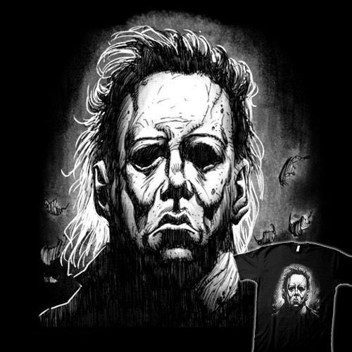 HALLOWEEN Michael Myers T-SHIRT Comic Book Art KYLE HOTZ Horror TeeVillain NEW