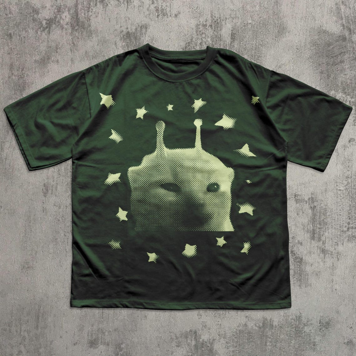 Y2K Alien Cat Meme T Shirt Funny Kitten Vintage Graphic Tee Weird Cats Retro