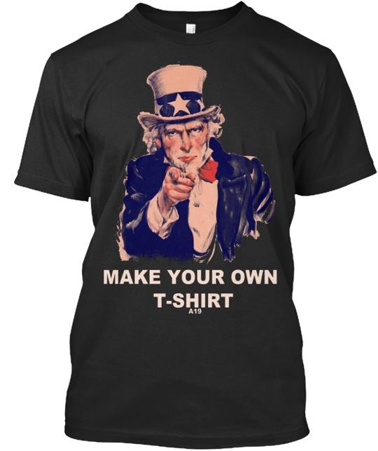Make Your Own 19 T-Shirt Made in the USA Size S to 5XL