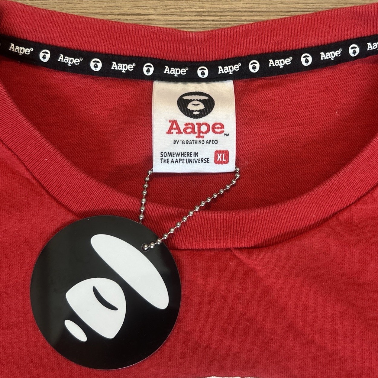 NEW – AAPE by *A BATHING APE ‘Aape Now’ Graphic T-shirt (Men’s XL / Red)