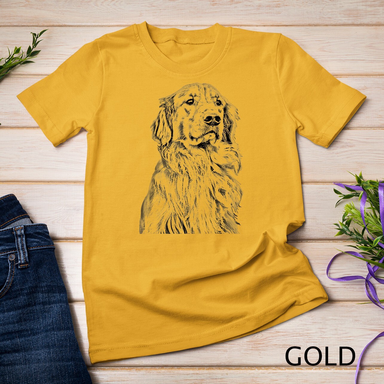 Golden Retriever Dog Lover Cream Retriever Mom Dad Raglan Unisex T-shirt