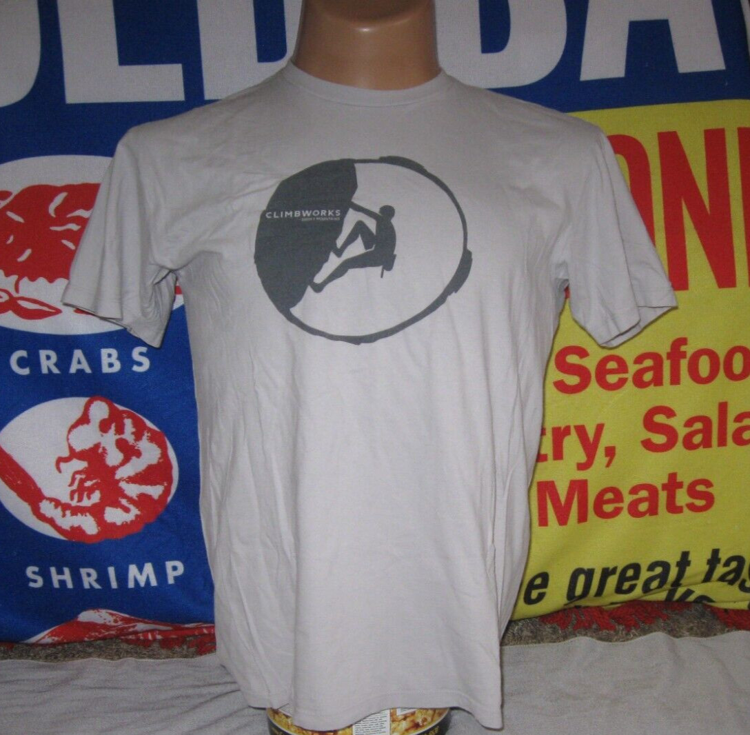 CLIMBWORKS SMOKEY Mountains Graphic T Shirt Large Mens Adult Zip Line GATLINBURG