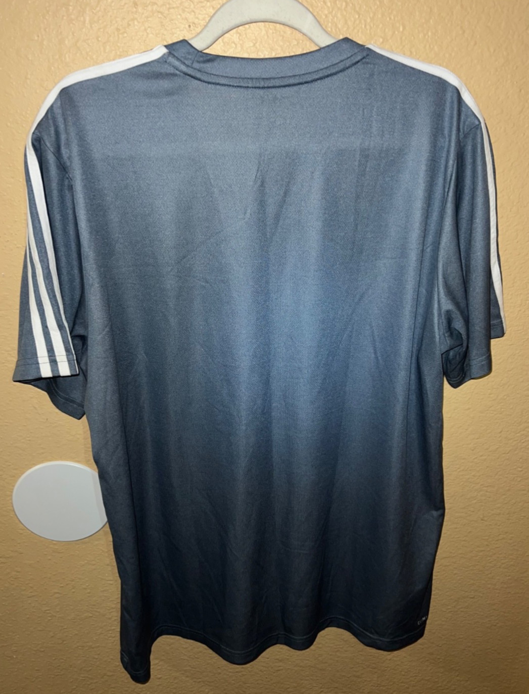 Adidas Climate T Shirt Light Blue XL Training Crewneck Gym Running Workout