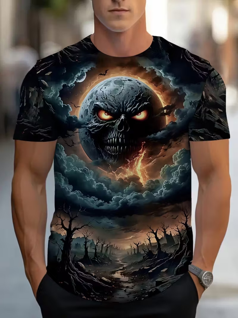 Classic T-Shirt Soft Cotton Tee – 3D All Over Print T-Shirt