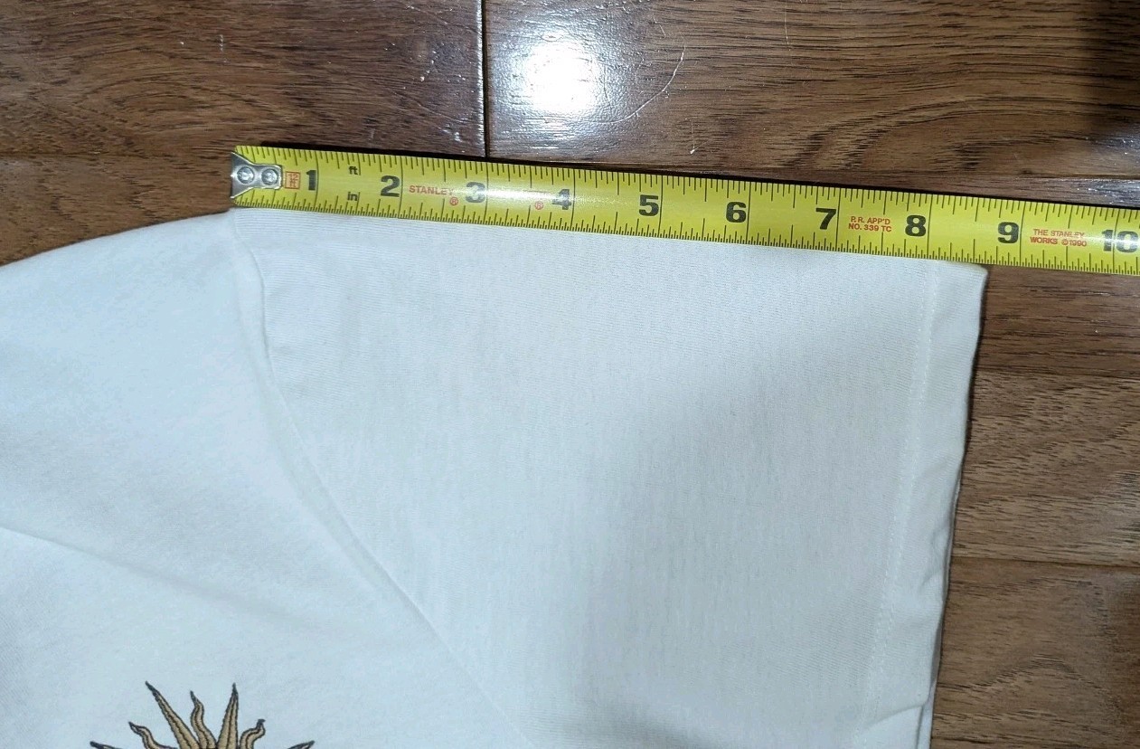 Men’s Recycled Threads Short Sleeve White T Shirt Size Large