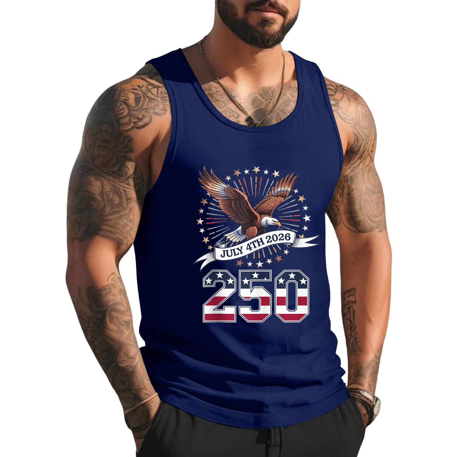 250th Anniversary Patriotic July 4th – USA 1776-2026 Tank Top