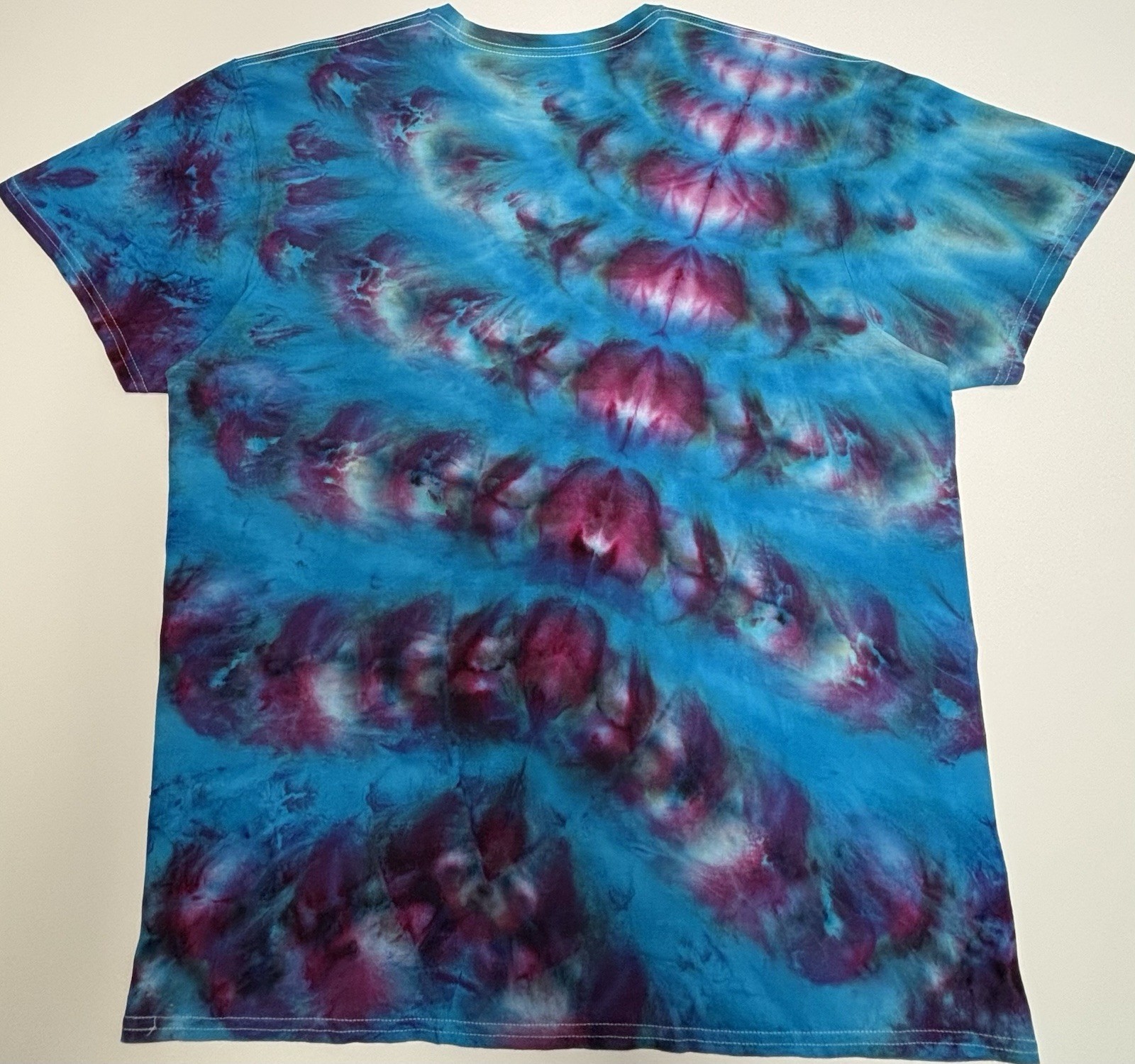 Handmade Ice Tie Dye Adult T-Shirt Unisex Size XL Multicolored Gildan Tee NEW