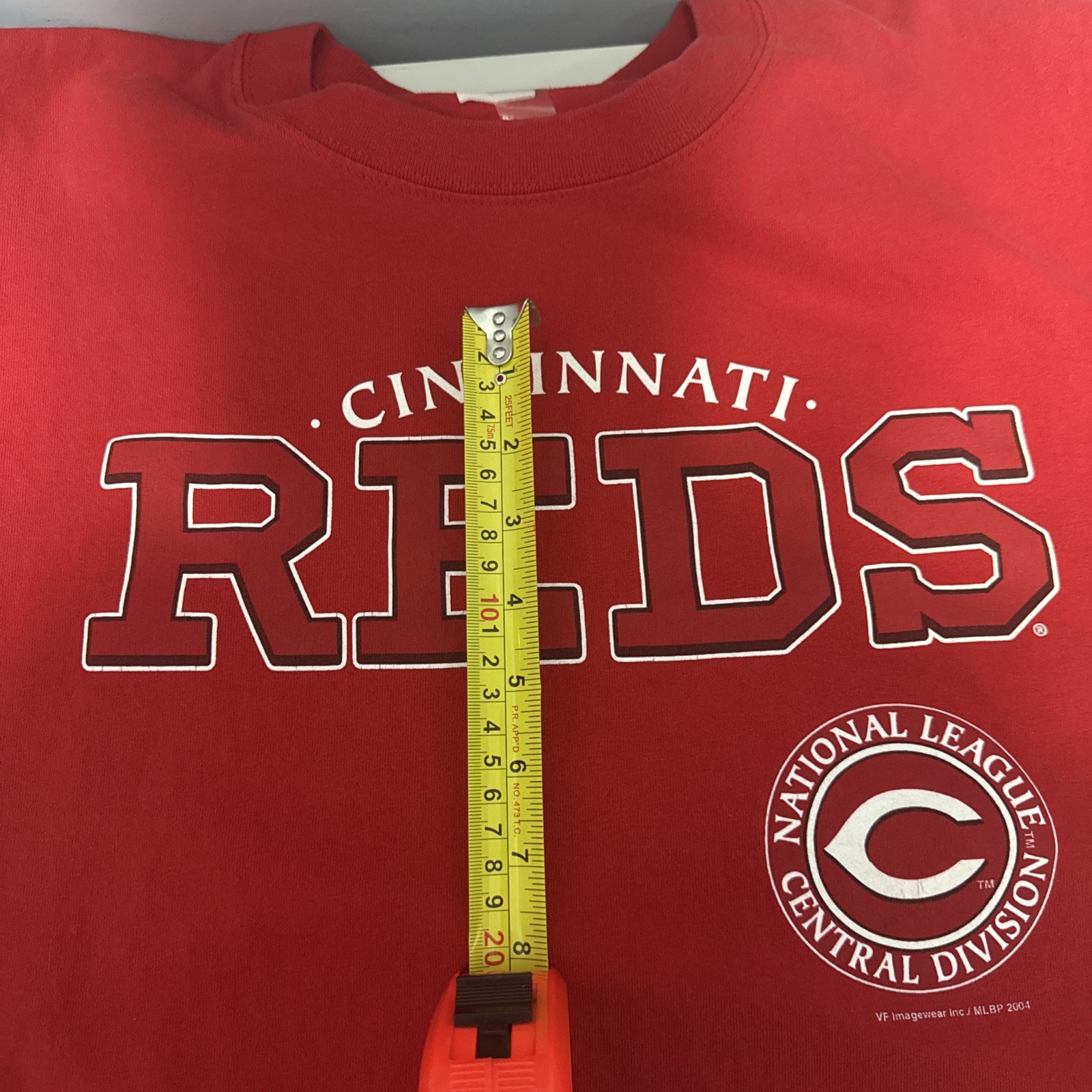 Vtg 03 Lee Sport Shirt Cincinnati Reds MLB Baseball Adult L *No Tag With Size*